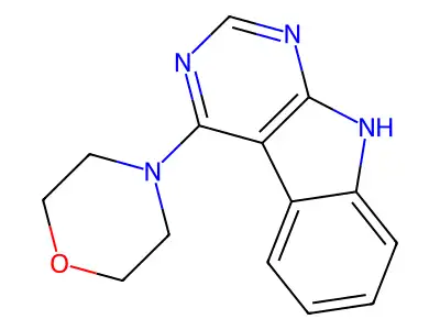 4-morpholino-9H-pyrimido[4,5-b]indole structure