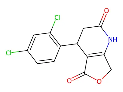 4-(2,4-dichlorophenyl)-4,7-dihydrofuro[3,4-b]pyridine-2,5(1H,3H)-dione structure
