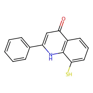 2-phenyl-8-sulfanyl-4(1H)-quinolinone structure