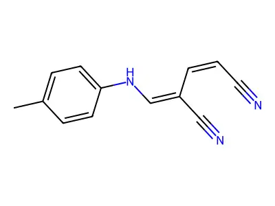 4-[(4-Methylanilino)methylidene]pent-2-enedinitrile structure
