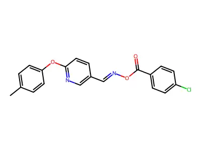 [[6-(4-Methylphenoxy)-3-pyridinyl]methylideneamino] 4-chlorobenzoate structure