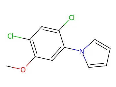 1-(2,4-dichloro-5-methoxyphenyl)-1H-pyrrole structure