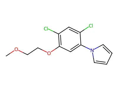 1-[2,4-dichloro-5-(2-methoxyethoxy)phenyl]-1H-pyrrole structure