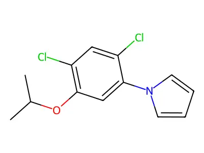 1-(2,4-dichloro-5-isopropoxyphenyl)-1H-pyrrole structure
