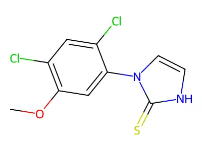 1-(2,4-dichloro-5-methoxyphenyl)-1H-imidazole-2-thiol structure