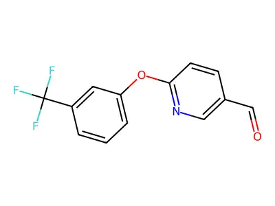 6-[3-(Trifluoromethyl)phenoxy]nicotinaldehyde structure