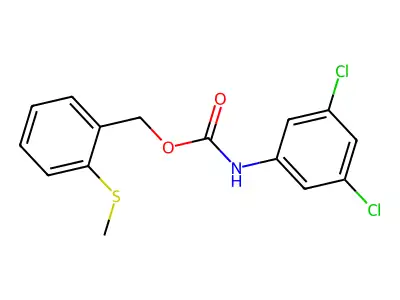 2-(methylsulfanyl)benzyl N-(3,5-dichlorophenyl)carbamate structure