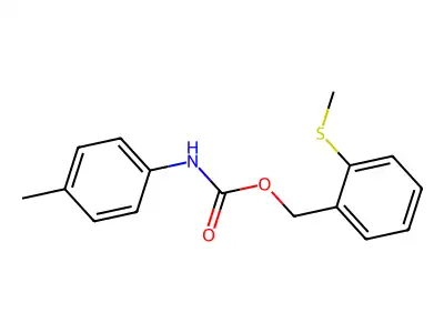 2-(methylsulfanyl)benzyl N-(4-methylphenyl)carbamate structure