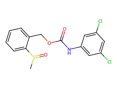 2-(methylsulfinyl)benzyl N-(3,5-dichlorophenyl)carbamate structure
