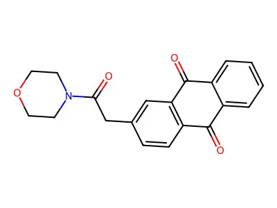 2-(2-Morpholino-2-oxoethyl)anthra-9,10-quinone structure