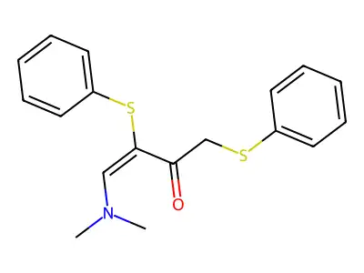 4-(Dimethylamino)-1,3-bis(phenylsulfanyl)-3-buten-2-one structure