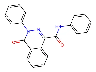 4-oxo-N,3-diphenyl-3,4-dihydro-1-phthalazinecarboxamide structure