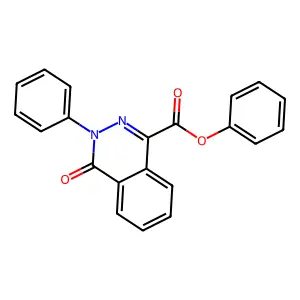 Phenyl 4-oxo-3-phenyl-3,4-dihydro-1-phthalazinecarboxylate structure