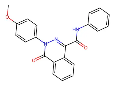 3-(4-methoxyphenyl)-4-oxo-N-phenyl-3,4-dihydro-1-phthalazinecarboxamide structure