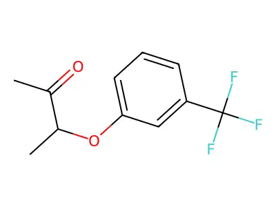 3-[3-(Trifluoromethyl)phenoxy]-2-butanone structure