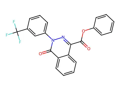 Phenyl 4-oxo-3-[3-(trifluoromethyl)phenyl]phthalazine-1-carboxylate structure