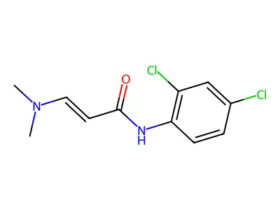 N-(2,4-dichlorophenyl)-3-(dimethylamino)prop-2-enamide structure