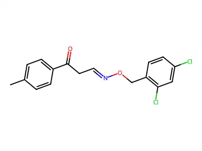 3-[(2,4-Dichlorophenyl)methoxyimino]-1-(4-methylphenyl)propan-1-one structure