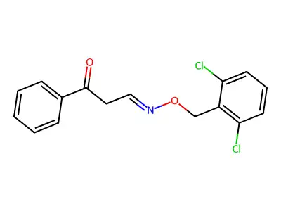 3-[(2,6-Dichlorophenyl)methoxyimino]-1-phenylpropan-1-one structure