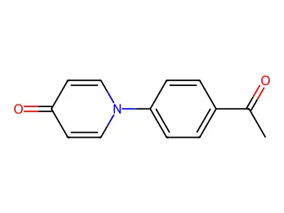 1-(4-acetylphenyl)-4(1H)-pyridinone structure