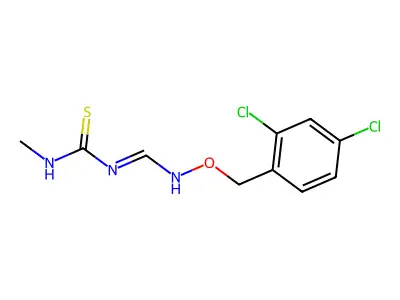 1-[[(2,4-Dichlorophenyl)methoxyamino]methylidene]-3-methylthiourea structure