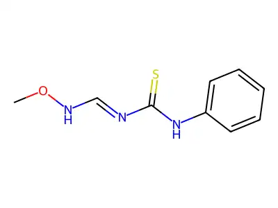 1-[(Methoxyamino)methylidene]-3-phenylthiourea structure
