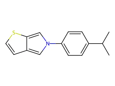 5-(4-isopropylphenyl)-5H-thieno[2,3-c]pyrrole structure
