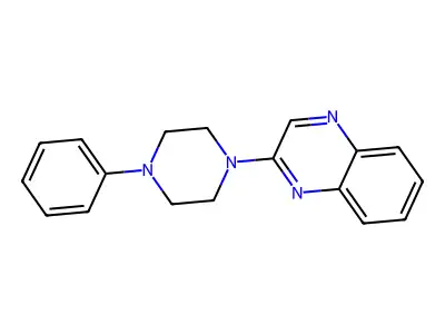 2-(4-Phenyl-1-piperazinyl)quinoxaline structure