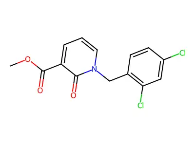 Methyl 1-(2,4-dichlorobenzyl)-2-oxo-1,2-dihydro-3-pyridinecarboxylate structure