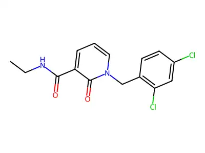 1-(2,4-dichlorobenzyl)-N-ethyl-2-oxo-1,2-dihydro-3-pyridinecarboxamide structure