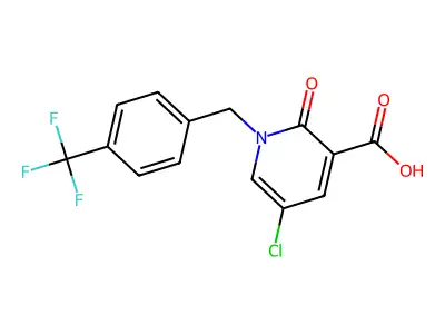 C14H9ClF3NO3 structure