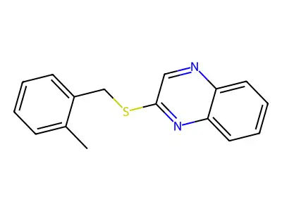 2-[(2-Methylbenzyl)sulfanyl]quinoxaline structure