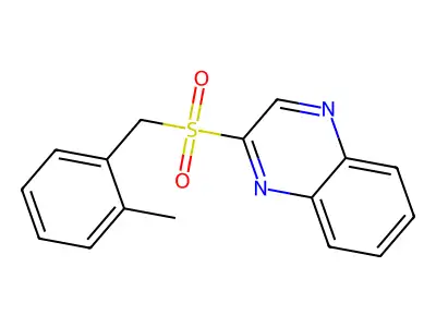2-[(2-Methylbenzyl)sulfonyl]quinoxaline structure