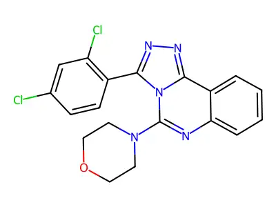 3-(2,4-Dichlorophenyl)-5-morpholino[1,2,4]triazolo[4,3-c]quinazoline structure