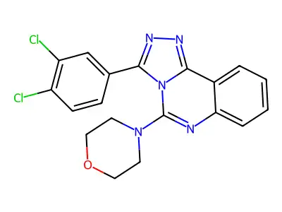 4-[3-(3,4-Dichlorophenyl)-[1,2,4]triazolo[4,3-c]quinazolin-5-yl]morpholine structure