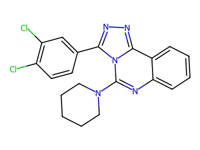 3-(3,4-Dichlorophenyl)-5-piperidino[1,2,4]triazolo[4,3-c]quinazoline structure