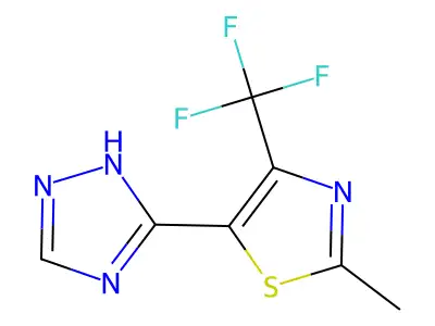 3-[2-Methyl-4-(Trifluoromethyl)-1,3-Thiazol-5-Yl]-1H-1,2,4-Triazole structure