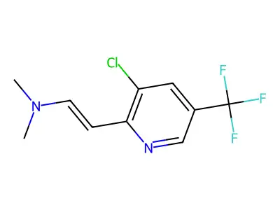 2-[3-Chloro-5-(trifluoromethyl)-2-pyridinyl]-N,N-dimethylethenamine structure