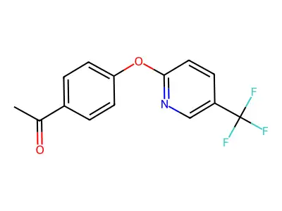 1-(4-{[5-(Trifluoromethyl)pyridin-2-yl]oxy}phenyl)ethanone structure