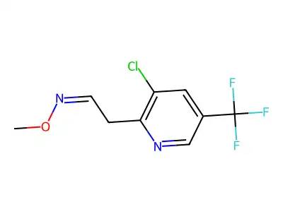 2-[3-chloro-5-(trifluoromethyl)-2-pyridinyl]-N-methoxyethanimine structure