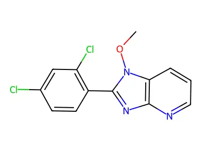 2-(2,4-dichlorophenyl)-1-methoxy-1H-imidazo[4,5-b]pyridine structure