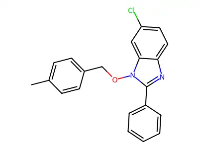 6-chloro-1-[(4-methylbenzyl)oxy]-2-phenyl-1H-1,3-benzimidazole structure