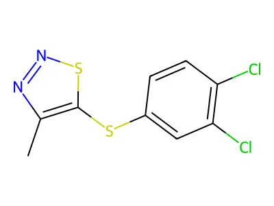 5-[(3,4-Dichlorophenyl)sulfanyl]-4-methyl-1,2,3-thiadiazole structure