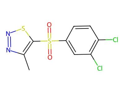 5-[(3,4-Dichlorophenyl)sulfonyl]-4-methyl-1,2,3-thiadiazole structure