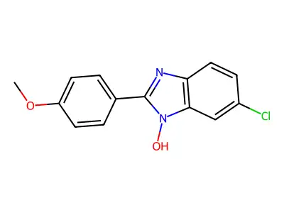 6-chloro-2-(4-methoxyphenyl)-1H-1,3-benzimidazol-1-ol structure