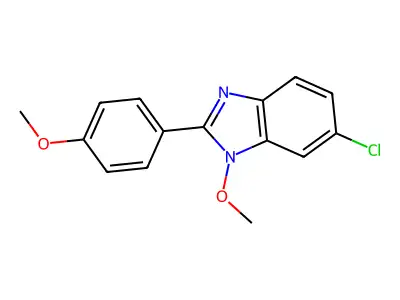 6-chloro-1-methoxy-2-(4-methoxyphenyl)-1H-1,3-benzimidazole structure