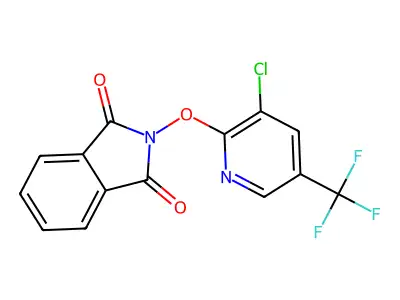2-[3-Chloro-5-(trifluoromethyl)pyridin-2-yl]oxyisoindole-1,3-dione structure