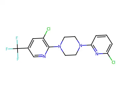 1-(6-Chloro-2-pyridinyl)-4-[3-chloro-5-(trifluoromethyl)-2-pyridinyl]piperazine structure