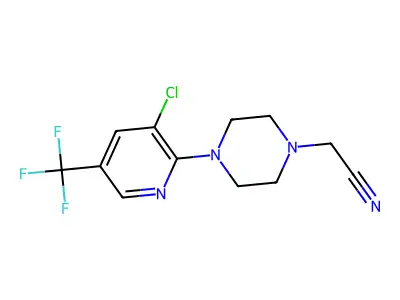 2-(4-(3-Chloro-5-(trifluoromethyl)pyridin-2-yl)piperazin-1-yl)acetonitrile structure