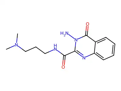 3-amino-N-[3-(dimethylamino)propyl]-4-oxoquinazoline-2-carboxamide structure